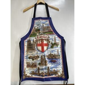 Rare Vintage Cotton PVC Coated Cooks Apron Easy Clean. London City Attractions
